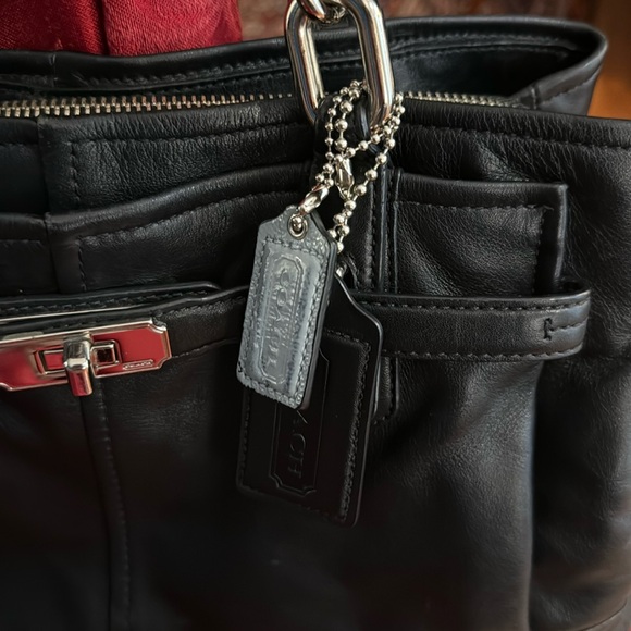 Coach Jayden Black Leather Carryall Handbag #17811  Jayden 13”x9.5” - Picture 6 of 10